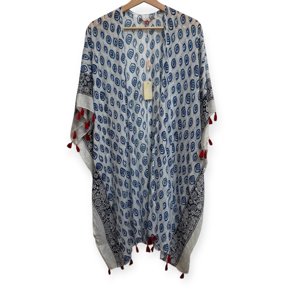 Paradise USA 100% Cotton Lightweight Bandana Print Kimono